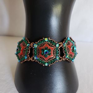 Vintage Joan rivers bracelet and clip on earings